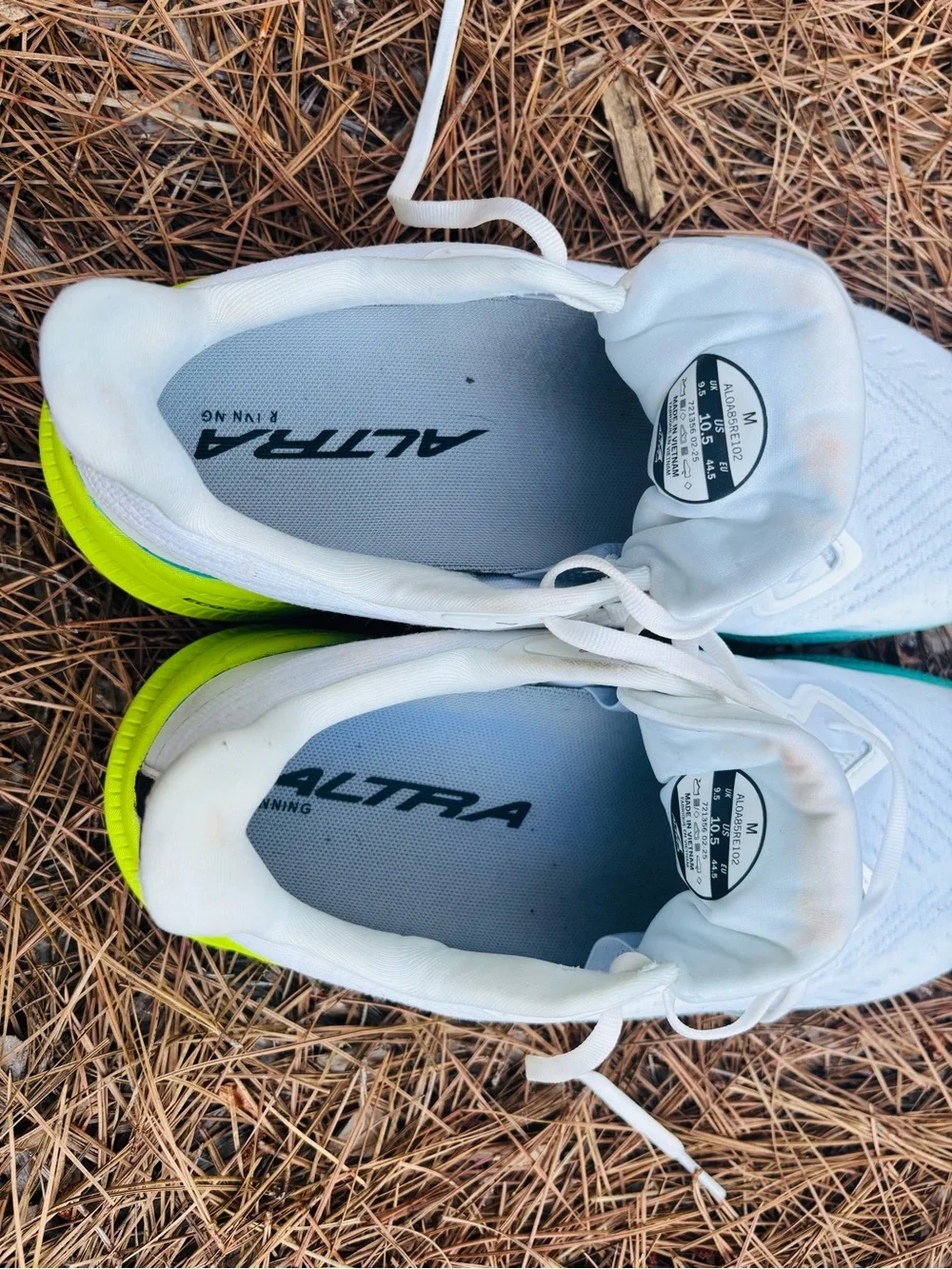 Altra White Men’s Running Shoes White & Lime size 10.5 - Picture 5 of 11